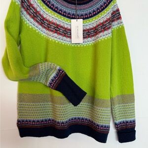 Women's Multicolor Crew Neck Sweater